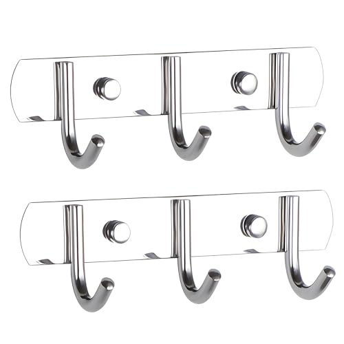 Boniry 1 Pcs Double-Row 12 Hooks for Kitchen Storage - Cupboard Hanging Organizer for Coffee, Tea Cups, Towels, and More | Versatile Metal Hooks for Home, Office