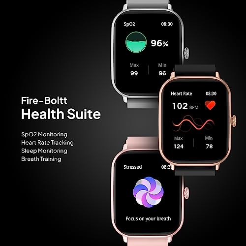 Fire-Boltt Ninja Call Pro Plus 46.48mm (1.83 inch) Smart Watch with Bluetooth Calling, AI Voice Assistance, 120 Sports Modes IP67 Rating, 240 * 280 Pixel High Resolution (Black)