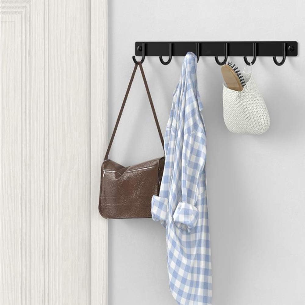 Boniry 1 Pcs Double-Row 12 Hooks for Kitchen Storage - Cupboard Hanging Organizer for Coffee, Tea Cups, Towels, and More | Versatile Metal Hooks for Home, Office