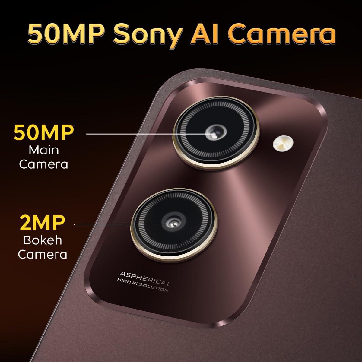 iQOO Z9 Lite 5G (Mocha Brown, 6GB RAM, 128GB Storage) | Dimensity 6300 5G | 50MP Sony AI Camera | Charger in The Box | Rs 1000 Off on All Bank Cards